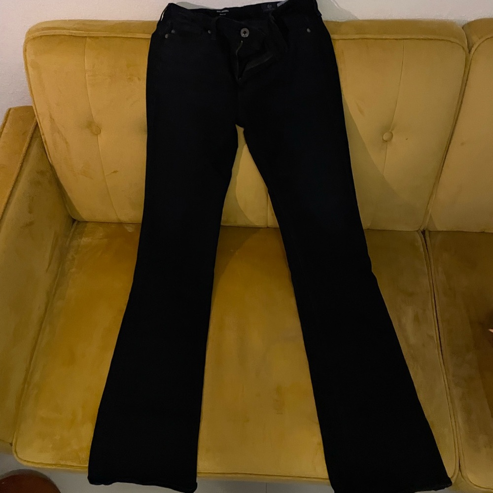 AG jeans Adriano Goldschmied black Angel Boot cut jeans size 25R. Like new!